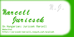 marcell juricsek business card
